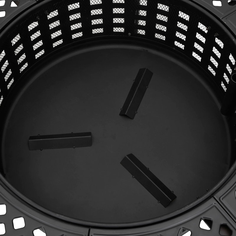 Round Iron Charcoal Smokeless Fire Pit