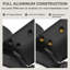 Ventilateur de plafond 72 po avec éclairage intérieur / extérieur - DEL 3 couleurs, moteur CC réversible à 6 vitesses, pales en aluminium noir mat-133678599