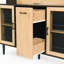 59" H Buffet Sideboard Cabinet With Storage Door & Power Outlet