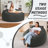 7ft Pre-filled Memory Foam Bean Bag Chair-275931867-276360946