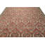 Tapis transitionnel rose en laine noué à la main 9 pi 2 po x 12 po Oushak