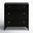 Bayline 3 - Drawer Metal 23.5" Nightstand in Black