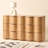 Wave-shaped six-drawer storage cabinet