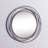 Metal Round Wall Mirror with Overlapping Circles-1134296542
