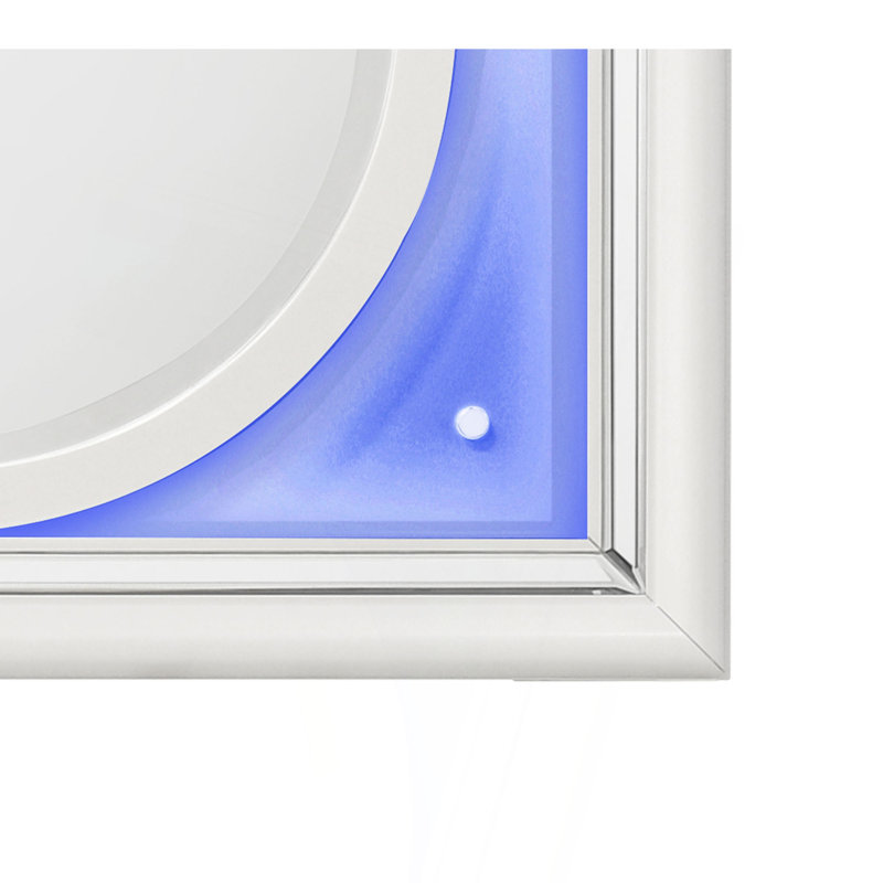 Pearl White Finish Mirror