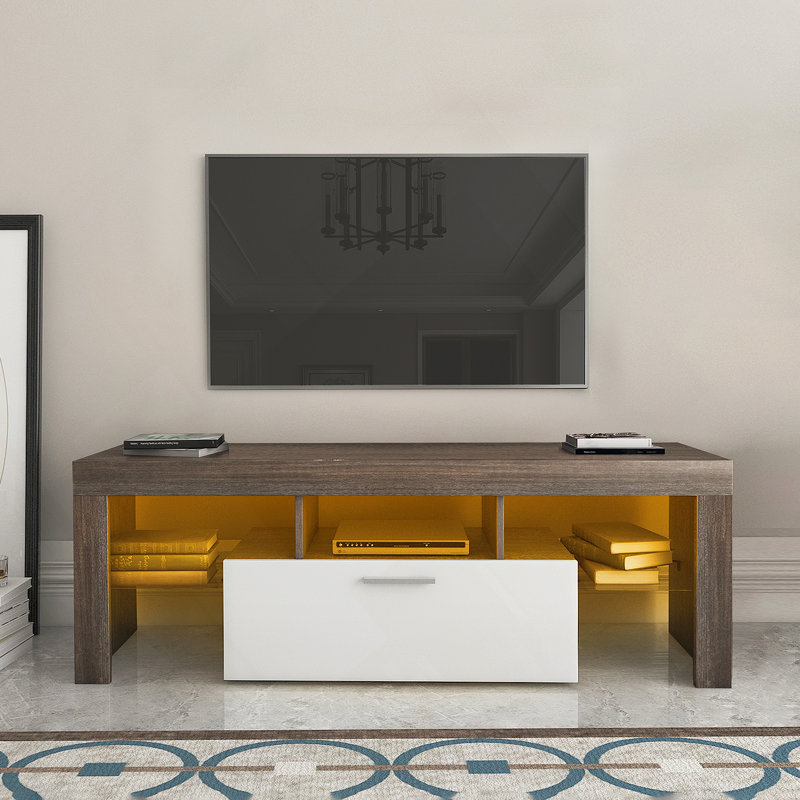 TV  Stand With The Toughened Glass Shelf Floor Cabinet Floor TV Wall Cabinet