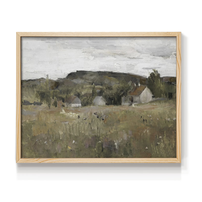 Paysages rétro-DCLI -Impression encadrée - réversible, H 8 po x l 10 po, Naturel