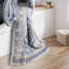 Tapis lavable antidérapant Medallion (bleu)-1410429514