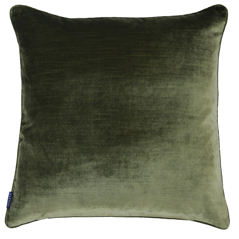 Naperville Square Scatter Cushion, 55cm H x 55cm W x 4cm D, Olive
