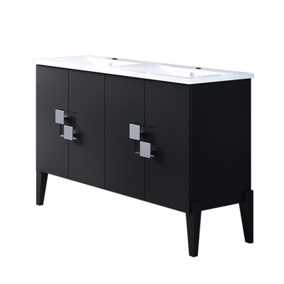 Ensemble de meuble-lavabo de salle de bain double 48 po Lundon