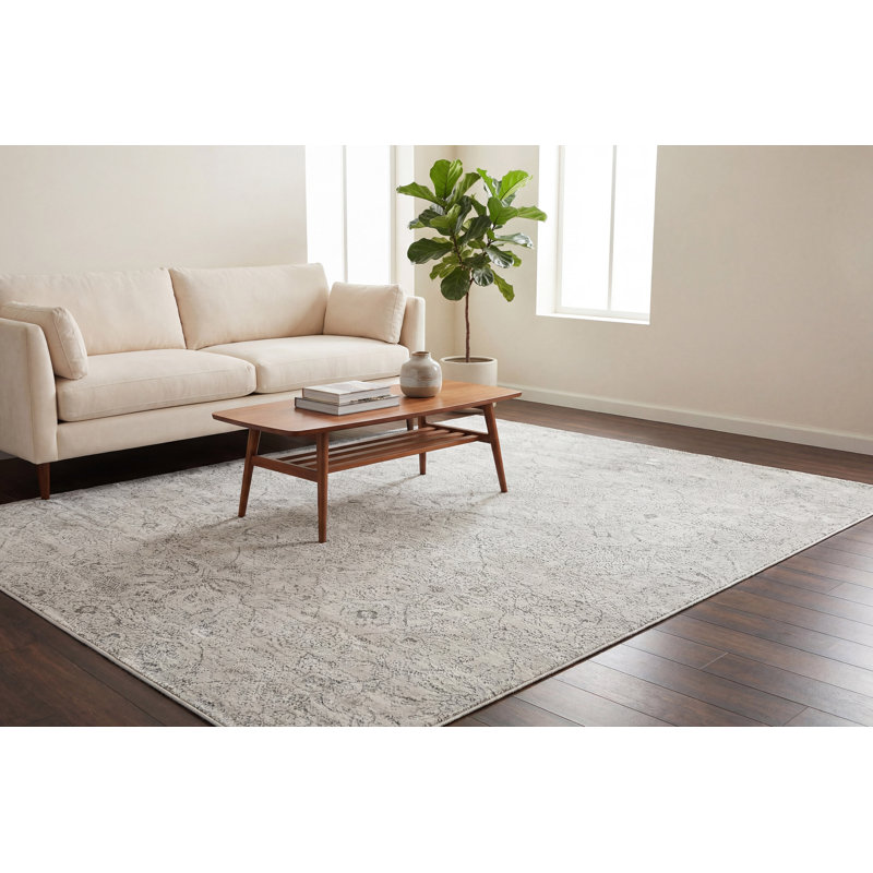 HARMONY 9.2X12.10 59002-5555 IVORY/BLUE, Rectangle 9'2" x 12'10"