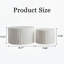 Ensemble de 2 tables basses rondes en bois pour chambre à coucher Nesting