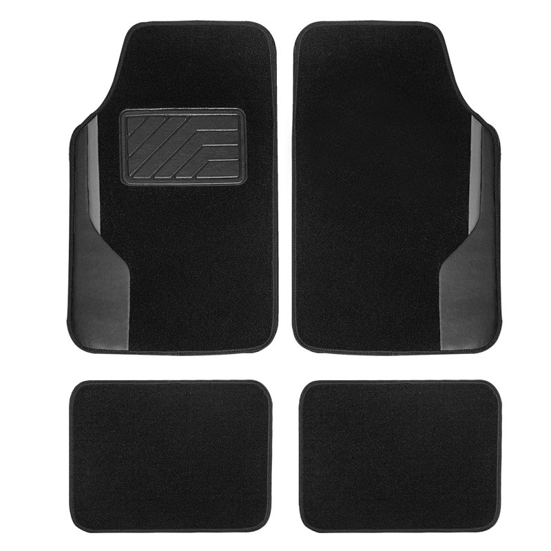 Ensemble complet de tapis antidérapants pour voiture Anara, Noir