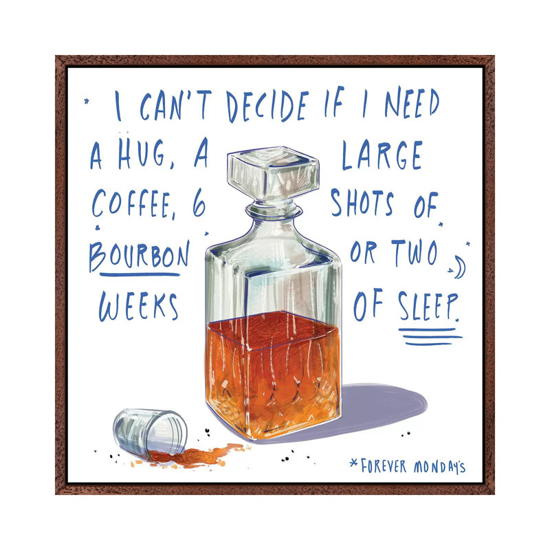 Mondays by Amber Day - Gallery-Wrapped Canvas Giclée on Canvas, 66.04 cm H x 66.04 cm W, Classic Wood Framed