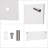 Kumagai 3-tier Wall Mount Acrylic Brochure Holder