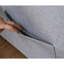 Zoey 33.25" Light Grey Linen Convertible Sleeper Chair With Side Pocket-1814619961