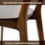 Ensemble de chaises de salle à manger 100% bois massif naturel (seulement 2 chaises)
