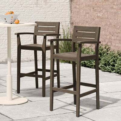 Farjand Rustic 30" Patio Bar Stool