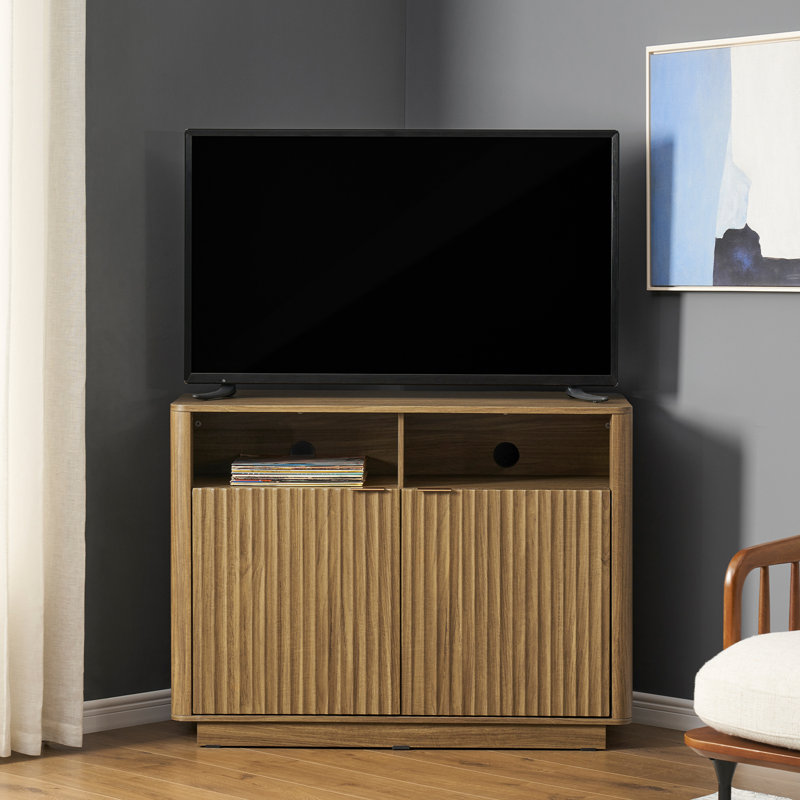 Dorcus TV Stand for TVs up to 50", Brown/Walnut