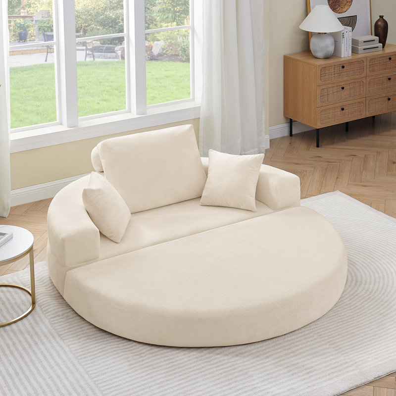 Canapé-lit convertible pliable, Beige