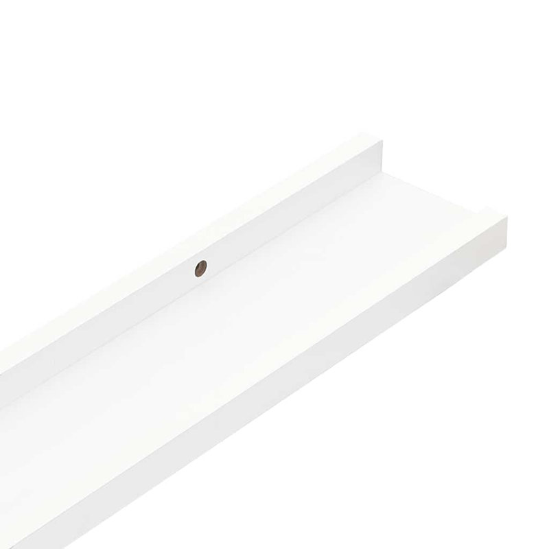 Floating Shelf, White, 1.2'' H x 23.6'' W x 1.2'' D