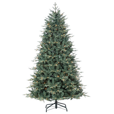 Gretell 78' Lighted Artificial Spruce Christmas Tree -  The Holiday Aisle®, 73051578FFBD4EBA8DFE308966EF4967