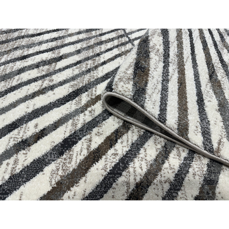 Modern Abstract Rug Contemporary 5X7 Area Rug For Living Room Carpet, Rectangle 5'3" x 7'7"