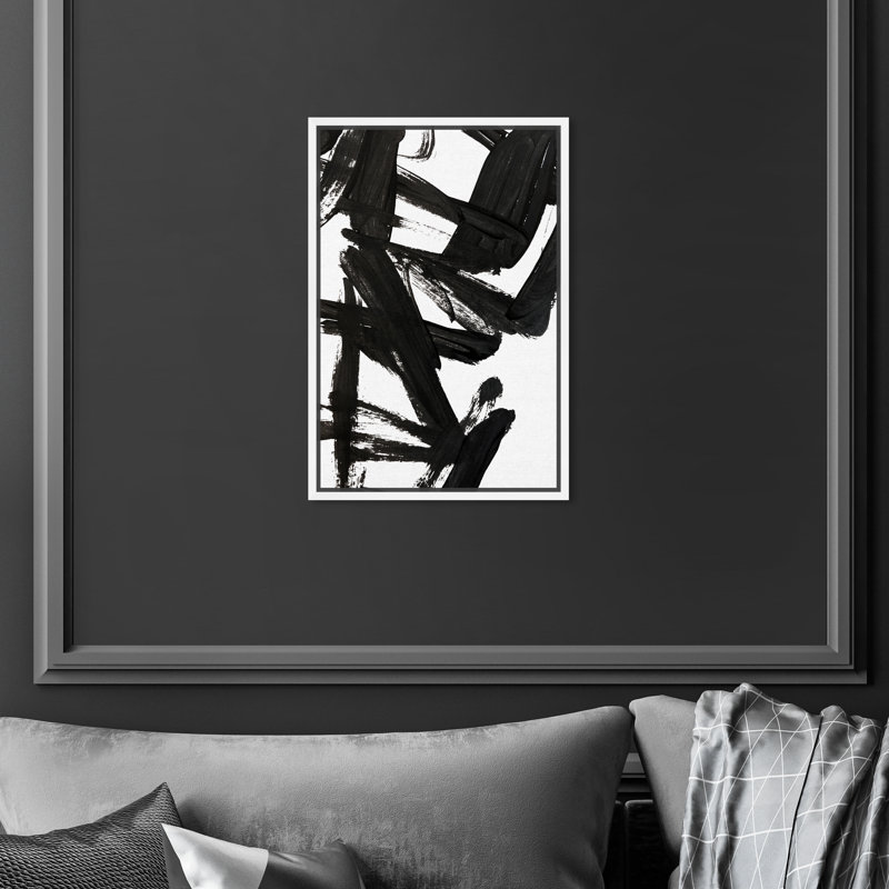 Mindful Always Inverse - Impression sur toile, H 54 po x l 36 po, Toile encadrée, White