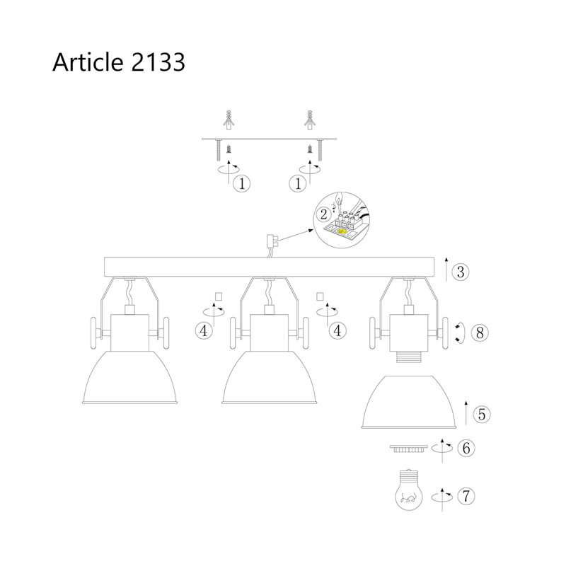 Loftus 51cm 3 -Light Track Kit, Nickel