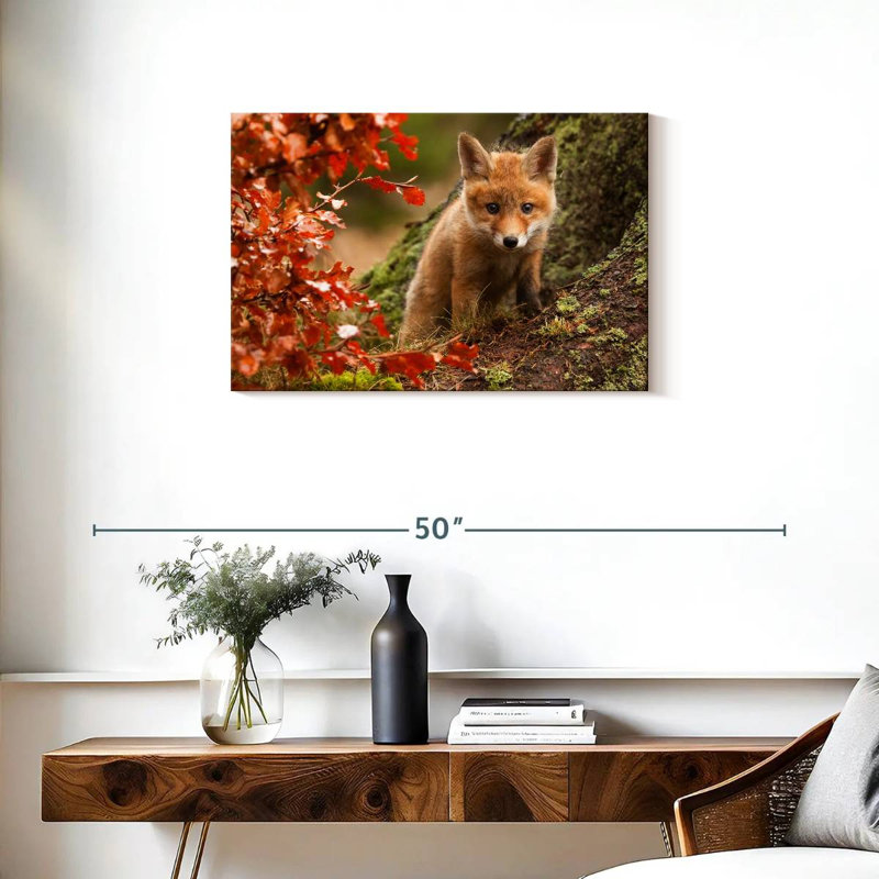 Brampt Fox Pup, 20" H x 30" W