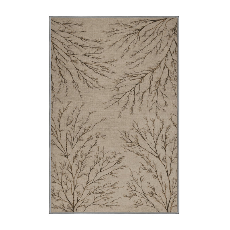 Tapis gris lavable à la machine, Rectangle 4 pi x 6 pi