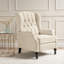 Fauteuil inclinable capitonné en tissu-955309005