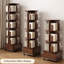 Bibliothèque standard en bois massif Nut-Brown-256717889