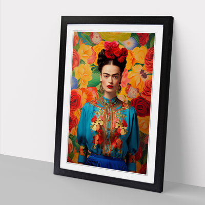 Frida Kahlo Colour Field - Framed Print