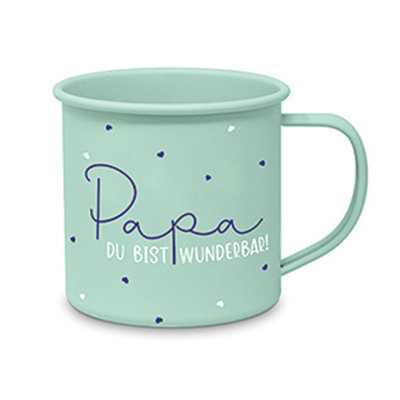 Powder-coated Metal Coffee Mug