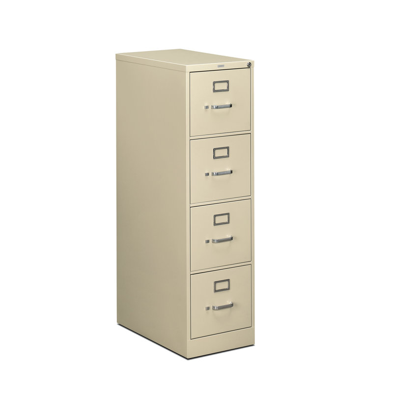 510 Series 4-Drawer Vertical Filing Cabinet, Putty