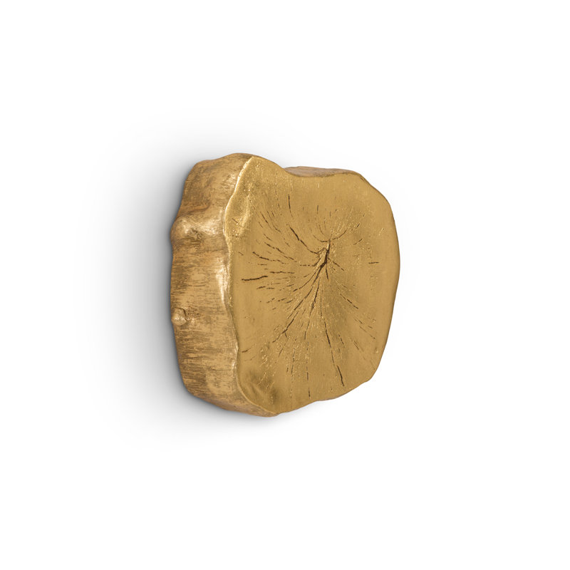 Cast Naturals Log Wall Décor, Gold Leaf