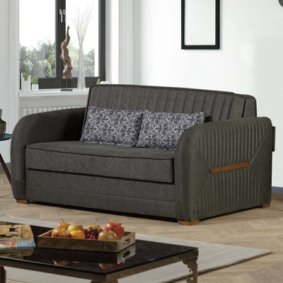 Ferrel 67 in. Fabric Upholstered 2-Seater 3-in-1 Sleeper Loveseat Sofa Bed with Storage