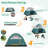 4 Person Tent for Camping, Easy Setup Camping Tent-109701369