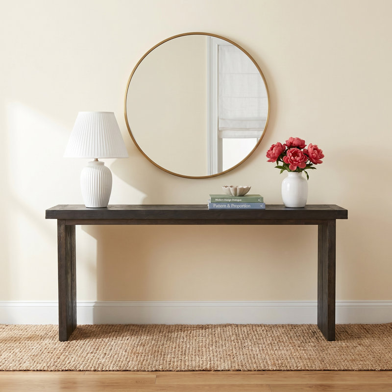 WARBY Console Table, Worn Oak