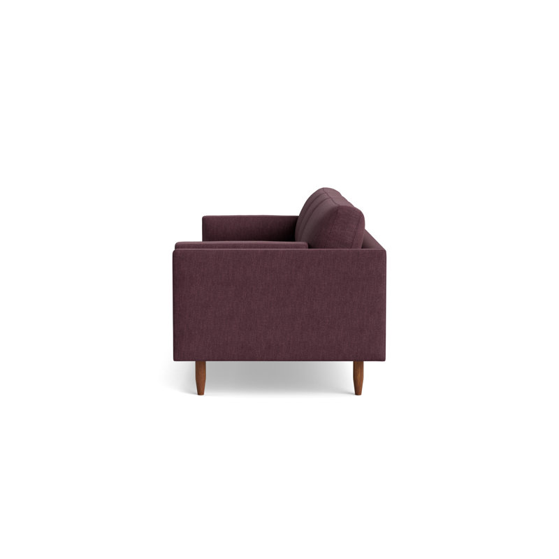 Skinny Fat Sofa (95"), Performance Weave - Aubergine