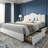 White Upholstered Platform Storage Full Size Bed Frame with Adjustable Headboard, 4 Storage Drawers, Type-C & USB Charging Ports, Noise-Free Wood & Metal Structure, No Box Spring Needed-718845192-691720994