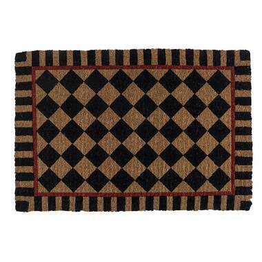 MacKenzie-Childs  Welcome Awning Stripe Double Door Entrance Mat