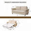Canapé-lit 2 places avec canapé-lit et matelas-349897962