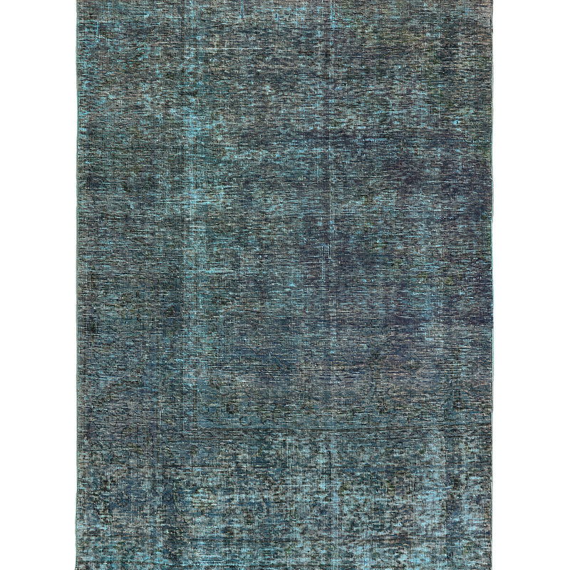 Tapis gris foncé / bleu sarcelle Revel, Rectangle 3 pi x 5 pi