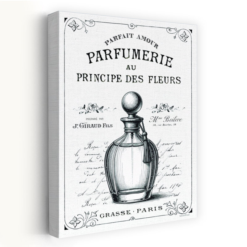 Parfumerie, art mural rétro élégant et rétro, H 60 po x l 40 po