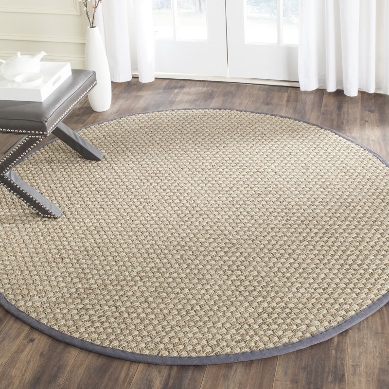 Arley Natural/Dark Gray Rug, Round 305cm