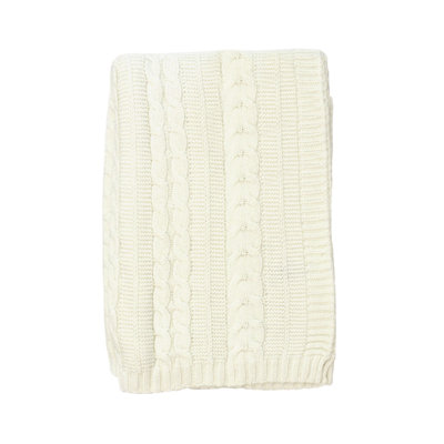 Cable Knit Baby Blanket