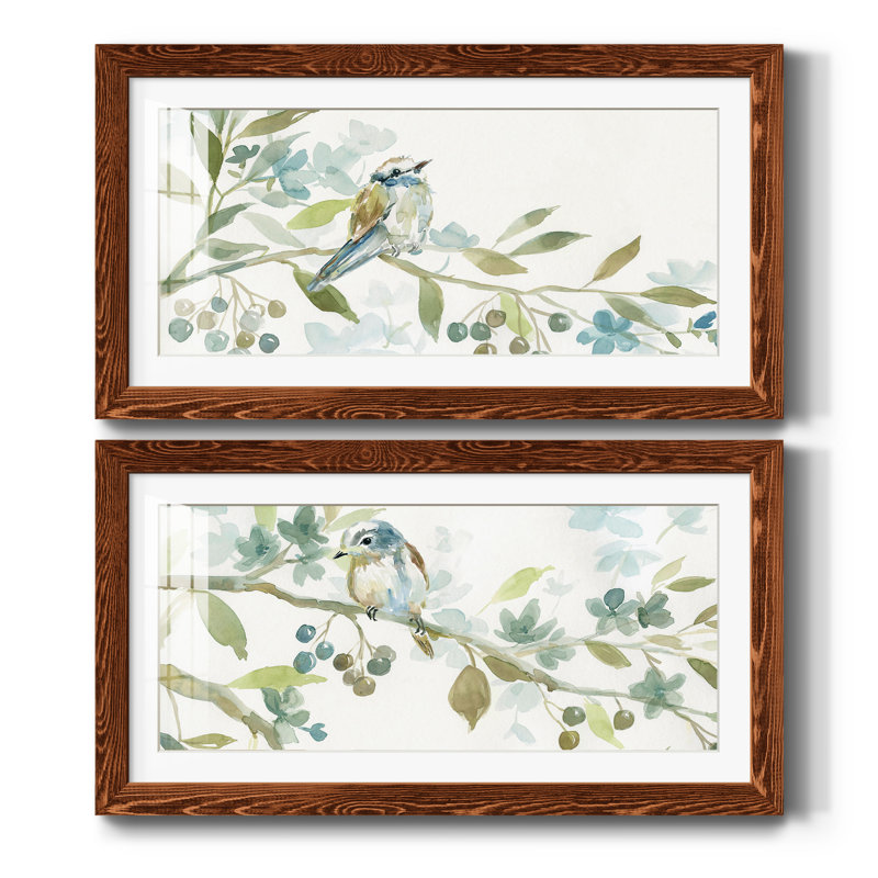 Début du printemps I - ensemble de 2 reproductions d'art sur toile encadrées, Érable
