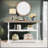 55-Inch French Country Console Table with 3 Storage Shelves, Perfect for Farmhouse Decor and Space Efficiency